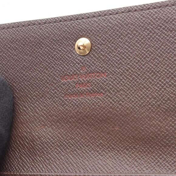 LOUIS VUITTON Brown Damier Leather Wallet - Picture 4 of 10